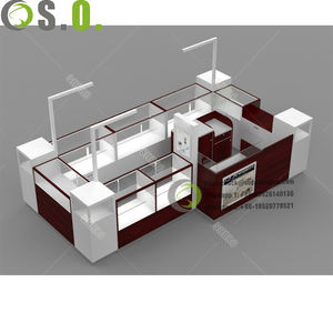 Tienda personalizada profesional Quiosco de joyería de plata Diseño Quiosco de exhibición de joyería de vidrio en el centro comercial - Product Image 2