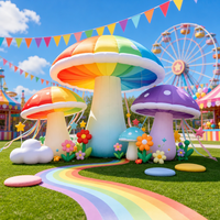 Décoration de champignons gonflables pour un pays des merveilles |   Terrain de jeux interactif gonflable personnalisé et accessoires de festival