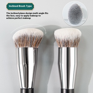 Brocha de base en forma de gota de cabeza oblicua grande brocha de maquillaje de cara suave para corrector de crema BB herramientas de maquillaje de <span class=keywords><strong>ojos</strong></span> no comer polvo - Product Image 2