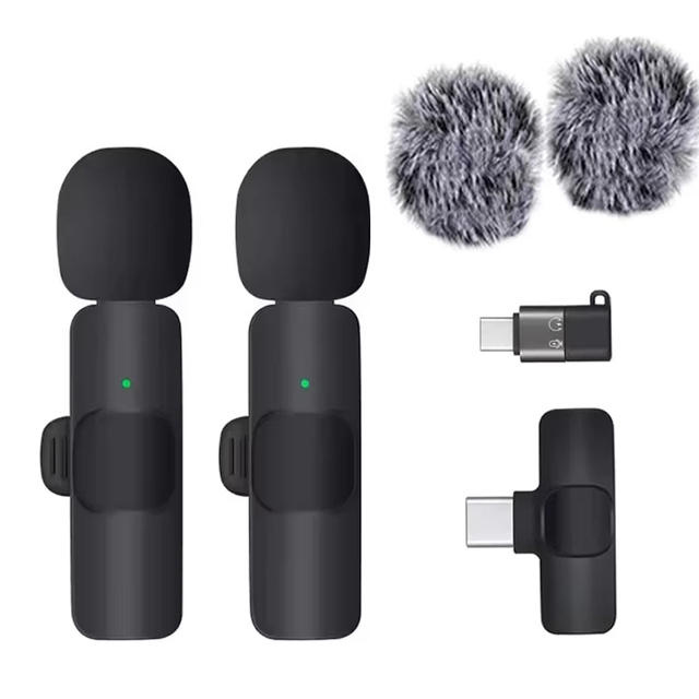 Bulk K9 2in1 Lavaliere Microphone Wireless and Smart Phone Mic Mini Wireless Lapel Microphone Microphone and Speaker