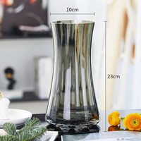 Vases en verre minimalistes de luxe en gros, achat en gros, arrangement floral, décoration d'intérieur, ornement