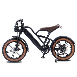 Vélo électrique tout-terrain 750W à 2 roues et pneus larges pour adultes, 7 vitesses, 20 pouces, en alliage d'aluminium avec <span class=keywords><strong>assistance</strong></span> au pédalage - Product Image 6