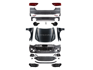 Haute qualité pour <span class=keywords><strong>Audi</strong></span> A5 Kits de carrosserie 2008-2011 mise à niveau vers <span class=keywords><strong>Audi</strong></span> A5 RS5 2021 + Facelift Bodykit capot garde-boue phares LED - Product Image 4