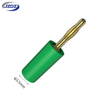 JZDZ Shuray 2mm 1P Fiches bananes plaquées or pour câbles de haut-parleurs et connecteurs audio d'amplificateur J.10002