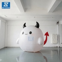 Modèle gonflable de démon pour Halloween, décoration de fête d'Halloween, accessoire publicitaire gonflable