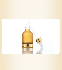Contenedor de aceite esencial, botella cuentagotas de lujo de perfume dorado de 30ml - Product Image 4