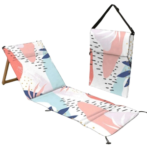 Personalizar ligero compacto <span class=keywords><strong>plegable</strong></span> de <span class=keywords><strong>madera</strong></span> al aire libre Picnic respaldo Mat silla <span class=keywords><strong>tumbona</strong></span> con correa para Camping playa Parque viaje - Product Image 4