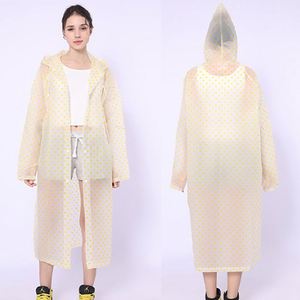 Imperméable léger et réutilisable à pois tendance pour adultes et enfants, idéal pour les voyages en extérieur, avec logo personnalisé - Product Image 4
