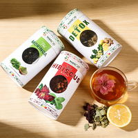 Boîte ronde personnalisée avec fenêtre pour emballage alimentaire : épices, sel, thé, biscuits, snacks, gâteaux - Tube en papier de qualité alimentaire