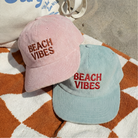 Casquettes personnalisées OEM avec logo brodé, 5 panneaux, en velours côtelé, non structurées, pour le sport, surf, course à pied, avec fermeture snapback
