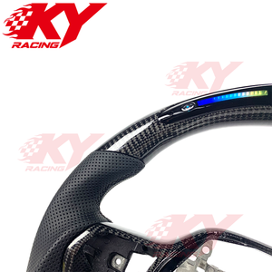 Volant de voiture en fibre de carbone avec écran LED pour Honda Accord Sport Civic 11e génération Touring Hatchback CRV EX Acura Integra Type S - Product Image 2