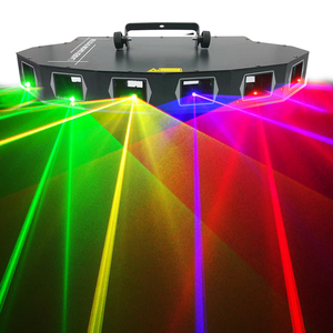 Projecteur <span class=keywords><strong>Laser</strong></span> DJ 6 Yeux Plein Spectre, Lumière de Scène Discothèque Événement Club Bar, Lumières <span class=keywords><strong>Laser</strong></span> pour Boîte de Nuit - Product Image 1