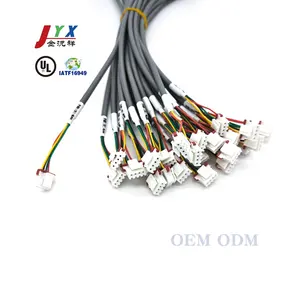 JYX OEM/ODM Black Wiring 2p3p4p5p6p 1007 Jst Molex Terminal Custom XH2.5 Battery Charging Cable Wire Harness