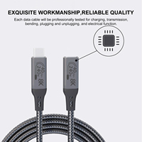 Cable USB4 240W tipo C macho a hembra 40Gbps 8K 60Hz carga rápida y transferencia de datos Cable de datos con todas las funciones para dispositivos IOS