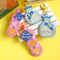 Porte-clés mousqueton personnalisé avec logo brodé, motif chien ou cochon, mignon, écologique, en alliage de zinc, forme 3D, couleur personnalisable, promotionnel pour entreprises