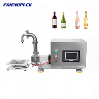 Machine de remplissage semi-automatique pour liquides, huiles essentielles et huiles comestibles, 10-5000 ml, avec pompe à engrenages magnétique servo