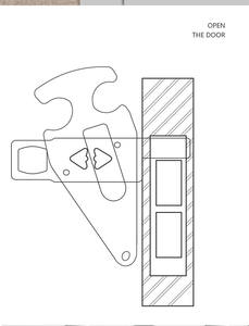 Wholesale Security Portable <b>Door</b> <b>Lock</b> No Drill Manual Hotel Room Devices for Add Holes Removable <b>Travel</b> Safety - Product Image 3