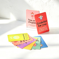 Bonroy Carte Flash éducative pour ensemble pour enfants Cartes d'affirmation de santé mentale inspirantes positives imprimées en papier
