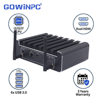 PC Industrial de Amplio Rango de Voltaje 9V-36V, Intel 8va Gen i3-8130U i5-8250U i7-8550U, Sin Ventilador, Tipo Box Integrado