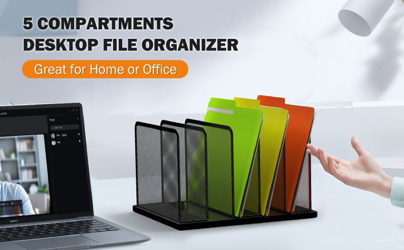 Aufquwk Organisateur Fichiers Bureau,Tri De Lettres Vertical