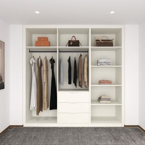 Moderno <span class=keywords><strong>Armario</strong></span> Vestidor con Sistemas Personalizados de Diseño en Madera para Dormitorio Armarios Abiertos - Product Image 2