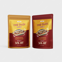 Sachet Doypack Personnalisé Anti-odeur Découpé sur Mesure Refermable pour Aliments, Snacks, Popcorn, Chips de Pommes de Terre et Nachos au Poivre Noir