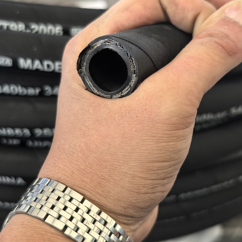 Steel wire braided high-pressure hydraulic hose
