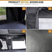 Tente de toit rigide en aluminium, imperméable, 4 saisons, matelas en mousse, échelle antidérapante pour SUV, camionnette, pick-up, OEM