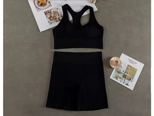 XINXU ensemble <span class=keywords><strong>de</strong></span> Yoga <span class=keywords><strong>de</strong></span> haute qualité <span class=keywords><strong>soutien</strong></span>-<span class=keywords><strong>gorge</strong></span> dos nu mignon avec short Legging Sport <span class=keywords><strong>course</strong></span> Fitness femmes ensembles 2 pièces - Product Image 4