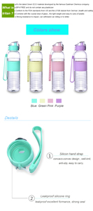 Fabricant d'usine OEM/ODM Bouteilles d'eau de gymnastique en plastique sans BPA avec couvercle et logo personnalisé de 600ml(20oz) les plus vendues - Product Image 4