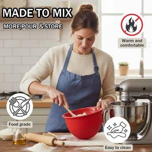 Doublure <span class=keywords><strong>de</strong></span> bol pour batteur sur socle en silicone, doublures en silicone pour les mélangeurs à tête inclinée <span class=keywords><strong>de</strong></span> 5 litres, accessoires et accessoires pour mélangeurs <span class=keywords><strong>de</strong></span> <span class=keywords><strong>cuisine</strong></span> - Product Image 6