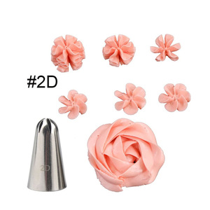 Piping Tip Set 2D Rose Shape For <b>Cake</b> <b>Decorating</b> Baking <b>Supplies</b> - Product Image 1