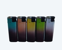 Briquet électronique OEM neuf de haute qualité avec couvercle métallique, à gaz butane, coupe-vent, rechargeable, pour usage extérieur, vente en gros usine