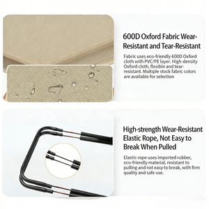 Tabouret pliant portable de 100 kg, léger, avec sac de transport zippé, idéal pour le camping, la randonnée, les événements en plein air et la pêche - Product Image 3