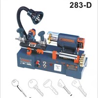 Duplicadora de Llaves Universal WenXing 268 de Alta Seguridad, Cortadora Manual con Funcionamiento a Batería 110V/220V para Llaves de Auto y Hogar