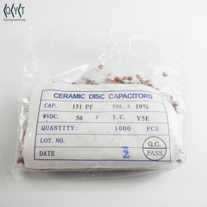 Tụ gốm gốm 150pf <span class=keywords><strong>151</strong></span> In-Line 50v150p 50v151 tụ - Product Image 2