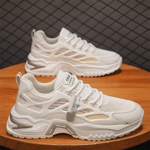 Nuevo 2025: Zapatos de verano de corte bajo para hombre con cordones, correa Monk, suela gruesa, forro de algodón, aumento de altura, a la moda, casuales para el campus universitario. - Product Image 3