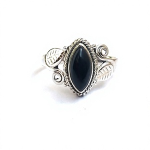 <b>Black</b> Onyx <b>Stone</b> Designer 925 Sterling <b>Silver</b> Jewelry <b>Ring</b> <b>Silver</b> Onyx <b>Ring</b> - Product Image 2