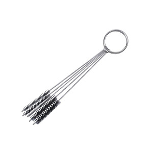 Haima Xuan Airbrush Cleaning Brush <b>Set</b> 10x10x11cm Stainless Steel 3 Piece For Air <b>Spray</b> Gun Maintenance - Product Image 3