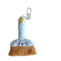 Porte-clés en peluche brosse de dessin animé mignon, série Fête des Bateaux-Dragons, pour chasser la mauvaise chance, breloque de sac idéale, cadeau de vacances pour étudiants