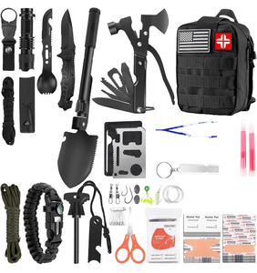 Ngoài trời khẩn cấp Survival kit với Viện trợ đầu tiên, cắm trại Gear & đa-công cụ cho đi bộ đường dài, du lịch, Thiên Tai preparedness - Product Image 1