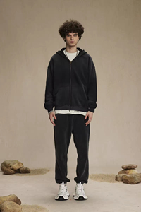 Sudadera con Capucha Extra Grande de Alta Calidad de 360 g/m², Sudadera Holgada Vintage con Degradado Lavado, Sudadera Básica de Forro Polar Grueso para Hombre - Product Image 3