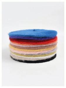 Boina de Punto Jacquard para Mujer, Otoño Invierno, Estilo Coreano, Color Caramelo, Gorra Casual Tipo Pintor - Product Image 6