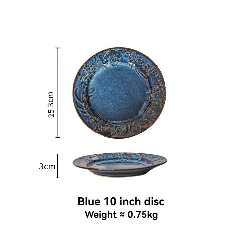 10 Inch plate-Blue