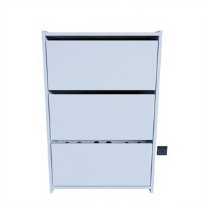 Meuble à chaussures moderne et durable en panneaux de particules avec étagère de rangement pour l'entrée, le salon, le couloir et l'hôtellerie - Product Image 1