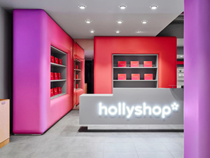 Bespoke Wooden Makeup Wall Display <b>Stand</b> Boutique Display Shelf Retail Cosmetic Shops Interior Design - Product Image 3