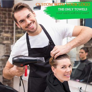 Toalla <span class=keywords><strong>de</strong></span> Algodón con Logotipo <span class=keywords><strong>Bordado</strong></span> Personalizado, Toalla Suave para SPA, Belleza, Uñas, Cuidado del Cabello, Salón, Hotel, <span class=keywords><strong>Toallas</strong></span> Faciales y <span class=keywords><strong>de</strong></span> Manos, Varios Tamaños, Negro/Blanco - Product Image 2