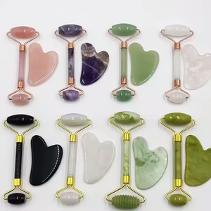 Venta caliente raspado herramienta de masaje masajeador facial cuerpo Gua Sha Stone Set - Product Image 2