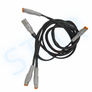 Özel Deutsch DT 2 Pin dişi DT06-2S * 3 + 6 Pin erkek su geçirmez konnektör DT04-6P lastik çizme ile otomotiv kablosu koşum - Product Image 4