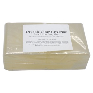 Private Label 2 Lbs Handmade Organic Clear Transparent Glycerin Melt and Pour Soap Base